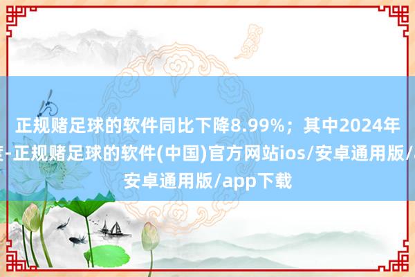 正规赌足球的软件同比下降8.99%；其中2024年第二季度-正规赌足球的软件(中国)官方网站ios/安卓通用版/app下载