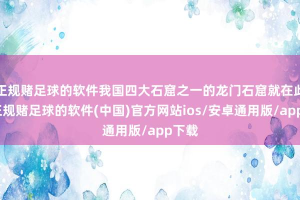 正规赌足球的软件我国四大石窟之一的龙门石窟就在此地-正规赌足球的软件(中国)官方网站ios/安卓通用版/app下载