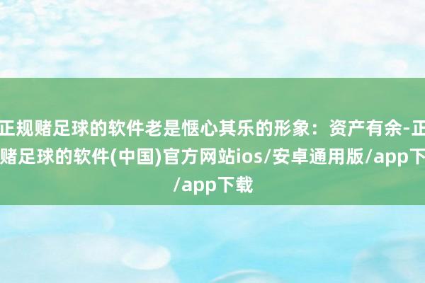 正规赌足球的软件老是惬心其乐的形象：资产有余-正规赌足球的软件(中国)官方网站ios/安卓通用版/a